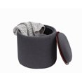 thumbnail image 3 of Storage Ottoman With Tray Top, 3 of 8