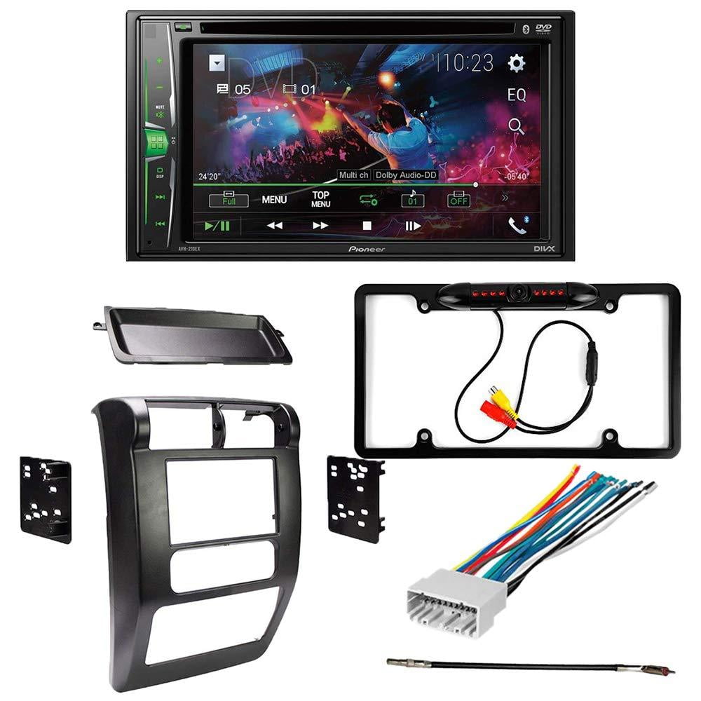KIT4671 Bundle for 2003-2006 Jeep Wrangler W/ Pioneer Double DIN Car Stereo  with Bluetooth/Backup Camera/Installation Kit/in-Dash DVD/CD AM/FM 