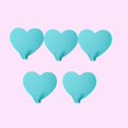 thumbnail image 4 of Ganchos de pared decorativos en forma de corazón, gancho para abrigos con llaves de acero inoxidable, gancho para colgar toallas autoadhesivo, pared adhesiva fuerte, 5 uds., 4 of 5