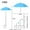 A, variant on HengDidi Adjustable Height Garden Plant Sun Shield Umbrella - 133cm Pole UV Resistant Cover for Flower Beds Vegetables Potted Plants Outdoor Protection Decor
