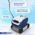 thumbnail image 3 of Polaris ERA 710 Robotic Pool Cleaner | Compact Corded Pool Vacuum Cleaner for Inground Pools | Powerful Scrubbing & Wall Climbing with Cyclonic Vacuum Technology | for Inground Pools up to 36 Feet, 3 of 4