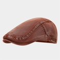 thumbnail image 3 of Unisex Vintage Washed Denim Forward Hat Distressed Workwear Flat Cap for Adults Retro Adjustable Newsboy Beret for Summer Autumn Travel Everyday Casual Apparel Accessory, 3 of 3