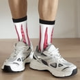 thumbnail image 6 of Lsque Cute Valentine's Gnomes Printed Men's Crew Socks, Soft Durable Breathable Moisture-Wicking with Odor Control Cotton socks, 6 of 6