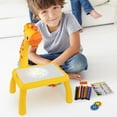 thumbnail image 3 of MesaSe Giraffe Projection Drawing Board Graffiti Writing Desk Learning Toy Yellow, 3 of 9