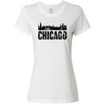 thumbnail image 3 of Inktastic Chicago Skyline Grunge Women's T-Shirt, 3 of 5