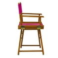 thumbnail image 4 of Chaise de Réalisateur 18 Pouces Cadre Chêne Miel-Toile Magenta, 4 of 5