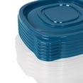 thumbnail image 4 of Mainstays Semi Durable Square 1.26cup Plastic Food Storage Container 6 Pack, Best Used for Small Leftover Storage and Reheating, 4 of 10