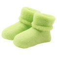 thumbnail image 2 of WTXUE Baby Socks, Fuzzy Socks, Baby Toddlers Combed Cotton Ankle Socks Girls Boy Elasticity Woolen Socks GN, Boys Socks, Green, 2 of 3