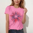 thumbnail image 2 of FamilyThread Children's Casual Loose T-shirt American Flag 4th of July Bow Style Summer Comfortable Short Sleeved Round Neck Top For 3-15Y, 2 of 4