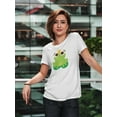 thumbnail image 2 of Cute  Lovely Dog Cartoon T-Shirt Women -Image by Shutterstock, Female Small, 2 of 4