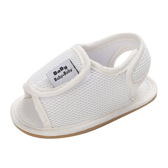 Ketyyh-chn99 Baby Shoes for Girls Boys Non-Slip Rubber Sole Infant First Walking Shoes Toddler Shoes Newborn Flats,White,5