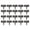 B002- Black, variant on Lawn Edging and Landscape Border Plastic Edging for Landscaping 20 Pc Grey Faux Stone Garden Bed Edging Garden Fence Border