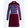 thumbnail image 5 of Free Assembly Women's and Women's Plus Polo Sweater Dress with Long Sleeves, Sizes XS-4X, 5 of 5
