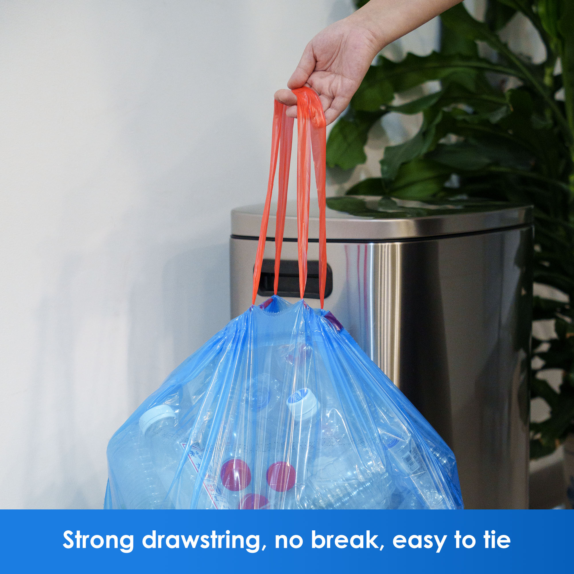 HygiCare Recycling Trash Bags, 13 Gallon, 200 Count photo 6