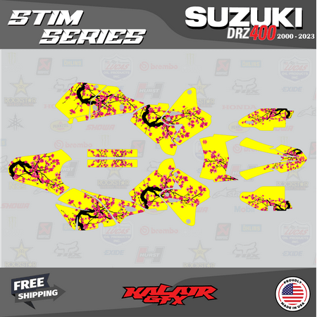 Kalair GFX Graphics Kit for Suzuki DRZ400SM (All Years) Stim Series