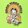 thumbnail image 5 of Wild Bobby, Betty Boop Good Vibes Only Betty Boop Unisex Hoodie Sweatshirt, Safety Green, 3X-Large, 5 of 5