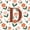 Pink Brown D, variant on Catabedysis Vintage Alphabet I Zipper Twin Comforter Sets with Fitted Sheet and 2 Pillowcases,Flower Pattern Zipper Bedding Set For Girls,Pink Reversible,4-Piece