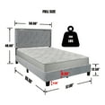 thumbnail image 2 of Home Bedroom Furniture Monica Velvet Upholstered Full Platform Bed - Gray, 2 of 7