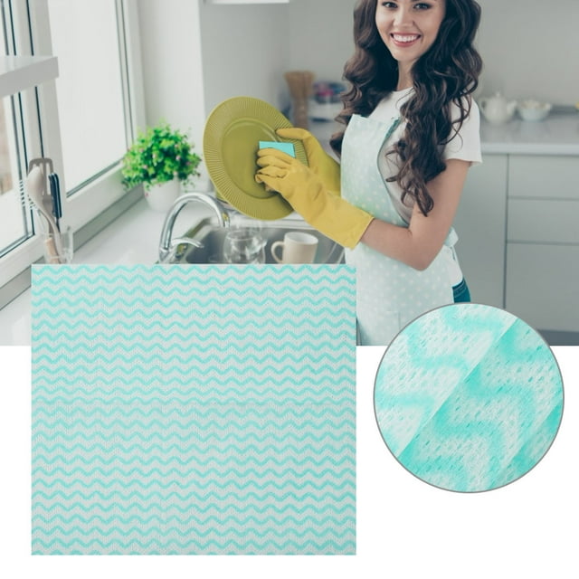 Dish Cloth Towel, Cleaning Dish Wipe 80 Sheet Water Absorption Hand Towels for Cleaning Counters for Kitchen