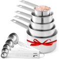 thumbnail image 2 of Juego De Tazas Y Cucharas Medidoras De Acero Inoxidable De 10 Piezas, 5 Tazas Y 5 Cucharas, 2 of 5