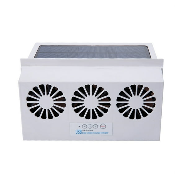 Solar Exhaust Fan Air Cycle Fan Car Fan Window Changing Fan Cooling Heat Radiator ,Dual Power Supply