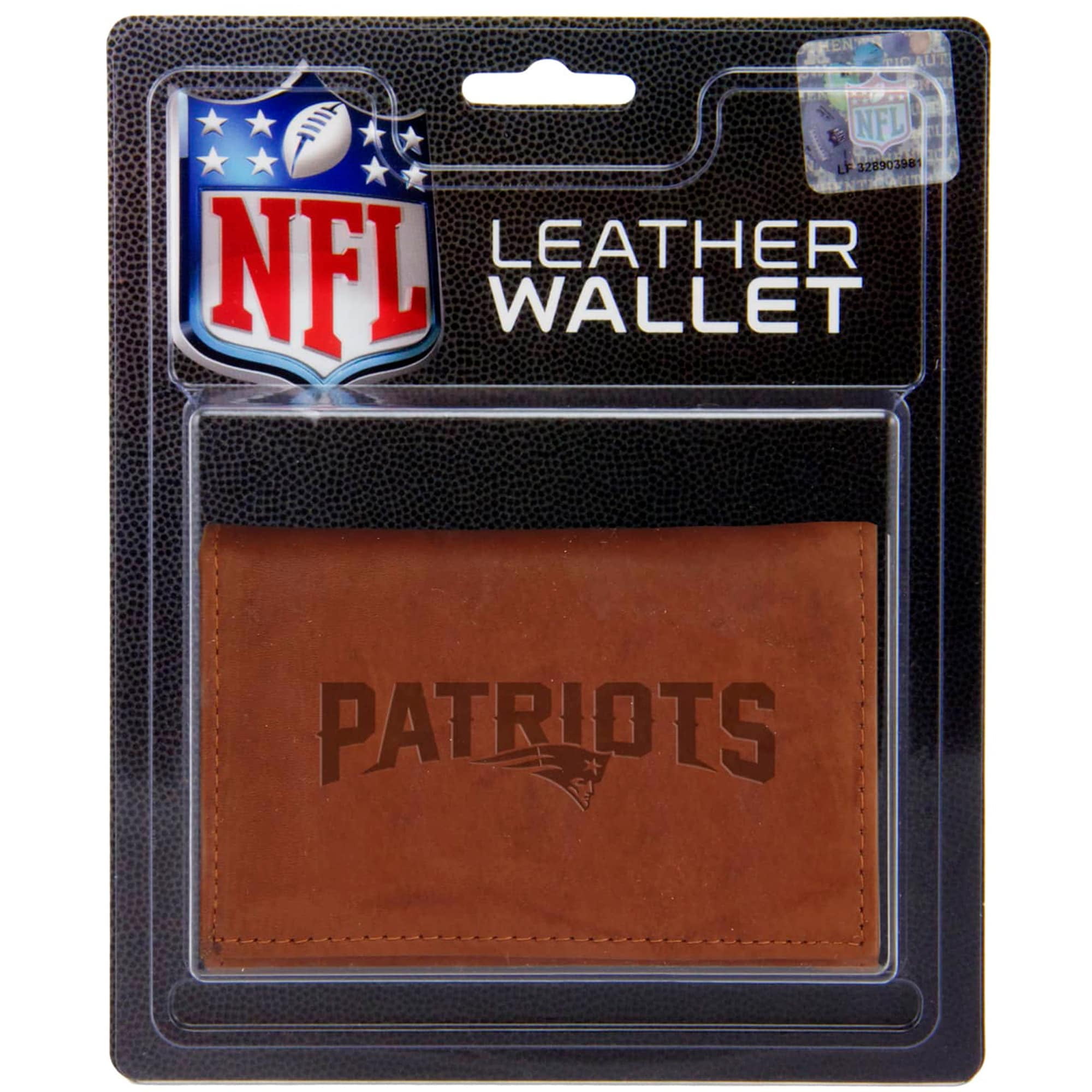NFL New England Patriots Leather Trifold Wallet