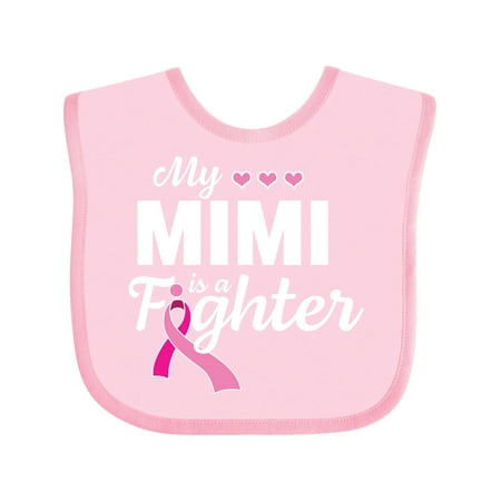 

Inktastic Breast Cancer Awareness My Mimi is a Fighter Gift Baby Boy or Baby Girl Bib