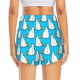 thumbnail image 2 of Lsque Duck Dives Printed Women's Running Shorts with Liner Pockets,Elastic Quick Dry Workout Athletic Gym Yoga Shorts,Womens High Waist Shorts-Large, 2 of 9