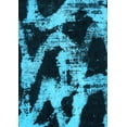 thumbnail image 1 of Ahgly Company Indoor Rectangle Abstract Light Blue Modern Area Rugs, 5' x 8', 1 of 4