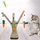 thumbnail image 4 of Pet Supplies Carrot Toys Funny 1pc Tree Branches And Grass Rope Scratching Posts Wearable Vertical Cat Jumping Platforms, 4 of 5