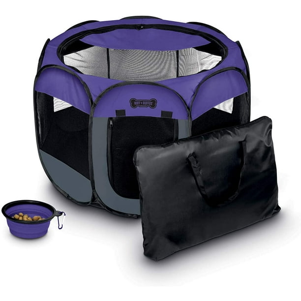 Ruff 'n Ruffus Premium Portable Foldable Dog Playpen + Free Carry Case