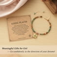 thumbnail image 4 of Natural Stone Compass Bracelet Birthday, Graduation, Christmas, Retirement Farewell Gift for Female Friends, 4 of 6