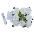 thumbnail image 3 of Flor del coche de la boda, decoración del coche de la boda de la flor nupcial, ramo de flores artificiales de las cintas para los accesorios de Gloria decoraciones de la boda del coche, 3 of 9