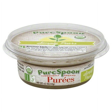 Pure Spoon Organic Purees Simply Pears, 4.2 Oz.