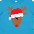 thumbnail image 4 of Inktastic Christmas Cute Reindeer in Santa Hat Boys or Girls Toddler T-Shirt, 4 of 5