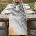 thumbnail image 4 of Grey Beach Coastal Table Runner 72 Inches, Summer Nautical Seaside Ocean Ombre Bed Runner Dresser Scarves Tabletop for Indoor Outdoor Parties/Ceremony/Banquet, 13" x 72", 4 of 9