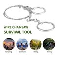 thumbnail image 4 of 50pcs Portable Gear Pocket Outdoor String Wire Saw Carbon Ring Scroll Camping Hand Stainless Steel Rope Chain Saws Wood Tools, 4 of 5