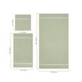 thumbnail image 5 of Beautiful by Drew Barrymore 6-Piece Dobby Bath Towel Set, 100% Cotton, Sage Green, 5 of 5