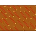 thumbnail image 1 of Ahgly Company Machine Washable Indoor Rectangle Transitional Neon Orange Area Rugs, 5' x 8', 1 of 7