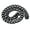 Black 12 inches, variant on Luxury 18K gold dog collar, personalized heavy duty 1/2 inch wide stainless steel Cuban necklace
