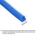 thumbnail image 3 of Uxcell Aluminum Profile Slot Cover Flat Seal Blue 8M 6mm 2020 Series for 3D Printer Accessories Pack of 1, 3 of 5