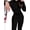 Black, variant on Women'S Ski Jumpsuit Waterproof Windproof Fleece Long Sleeve Patchwork Bodysuit White L