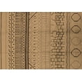 thumbnail image 1 of Ahgly Company Indoor Rectangle Solid Brown Modern Area Rugs, 5' x 7', 1 of 4