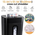 thumbnail image 2 of Locksworth 12-Sheet Cross-Cut Paper Shredder, 21L Large Bin with Viewing Window, 5-Min Continuous Run Time, Portable Handle for Home Office Use, 2 of 7