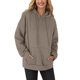 thumbnail image 1 of Sudadera con capucha Gibobby moda Casual para mujer caqui XL, 1 of 5