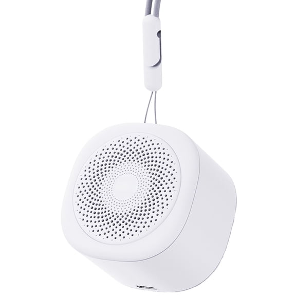 LSNOYRD Mini Sound Machine Portable White Noise Machine with 10 Non Looping Natural Soothing Sounds & 7 Color Night Lights, Brown Noise Machine for Pet(White))