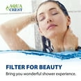 thumbnail image 6 of AQUA CREST WHR-140 Shower Head Water Filter, Replacement for Culligan WHR-140, WSH-C125, HSH-C135, ISH-100 Shower Water Filter Units, 3 Pack, 6 of 8