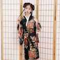 thumbnail image 7 of XQYLOS Girls Kimono Robe Long Sleeve Japanese Cultural Dress Traditional Festival Outfit Spring Autumn Ceremonial Wear Dress 3-6Y, 7 of 7