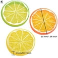thumbnail image 2 of PULLIMORE 10 Pcs Fake Lemon Slice Artificial Fruit Simulation Plastic Lemon Slices Home Decor (Orange), 2 of 8