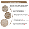 thumbnail image 3 of Hanobe Round Wood Decorative Farmhouse Centerpiece Wooden Serving Trays for Coffee Table Home Decor, 3 of 9